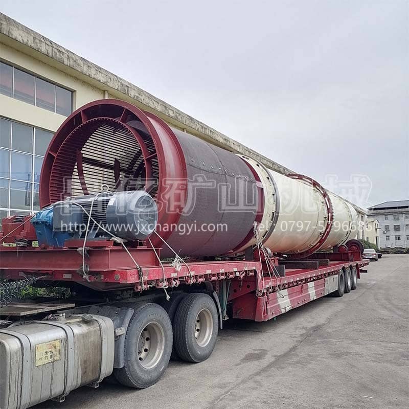 圓筒洗石機裝車